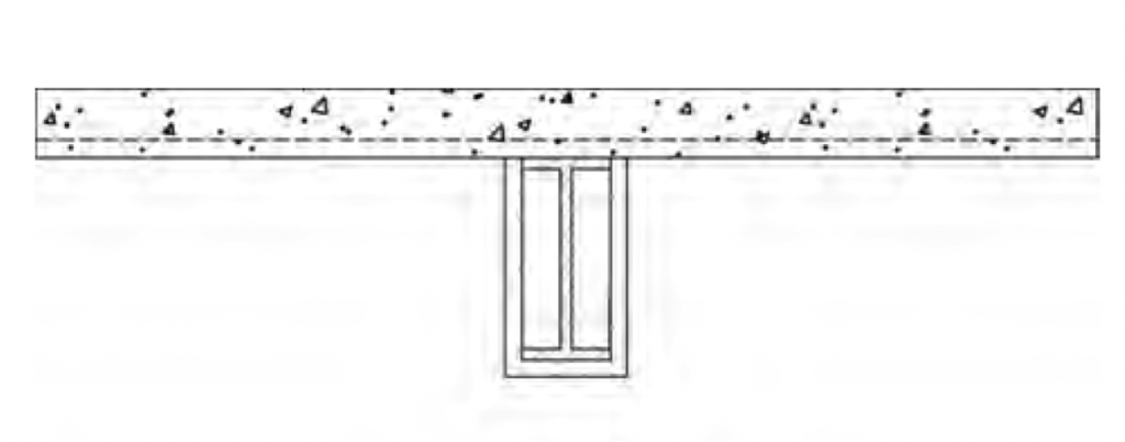 Individual encasement of a beam, girder, or truss